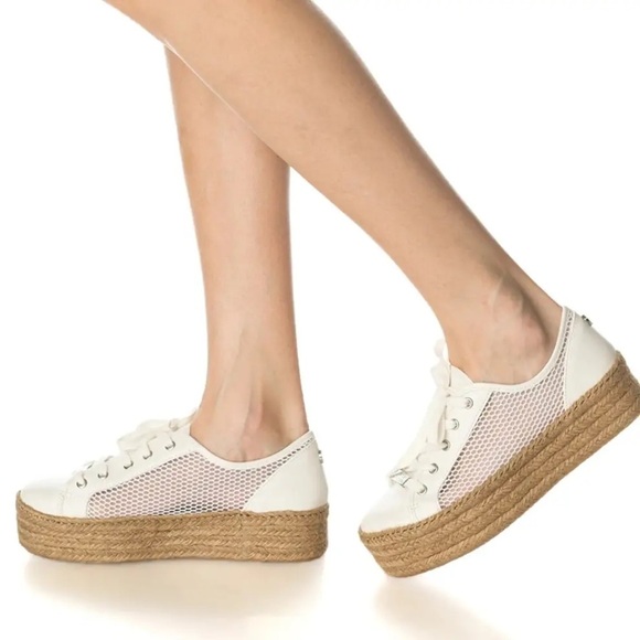 Steve Madden Mars Women’s Espadrille Platform Fashion Sneakers - White - Sz 8.5B - Picture 1 of 6